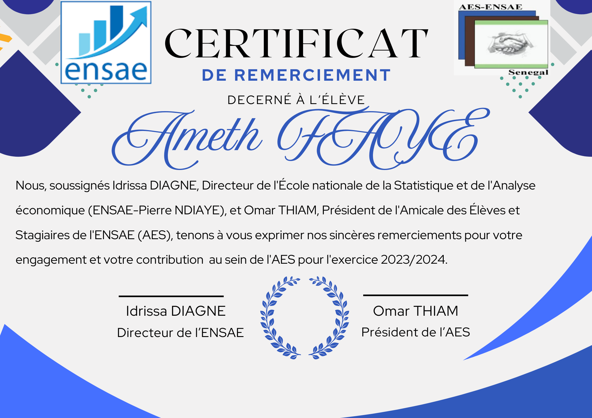Certificate preview