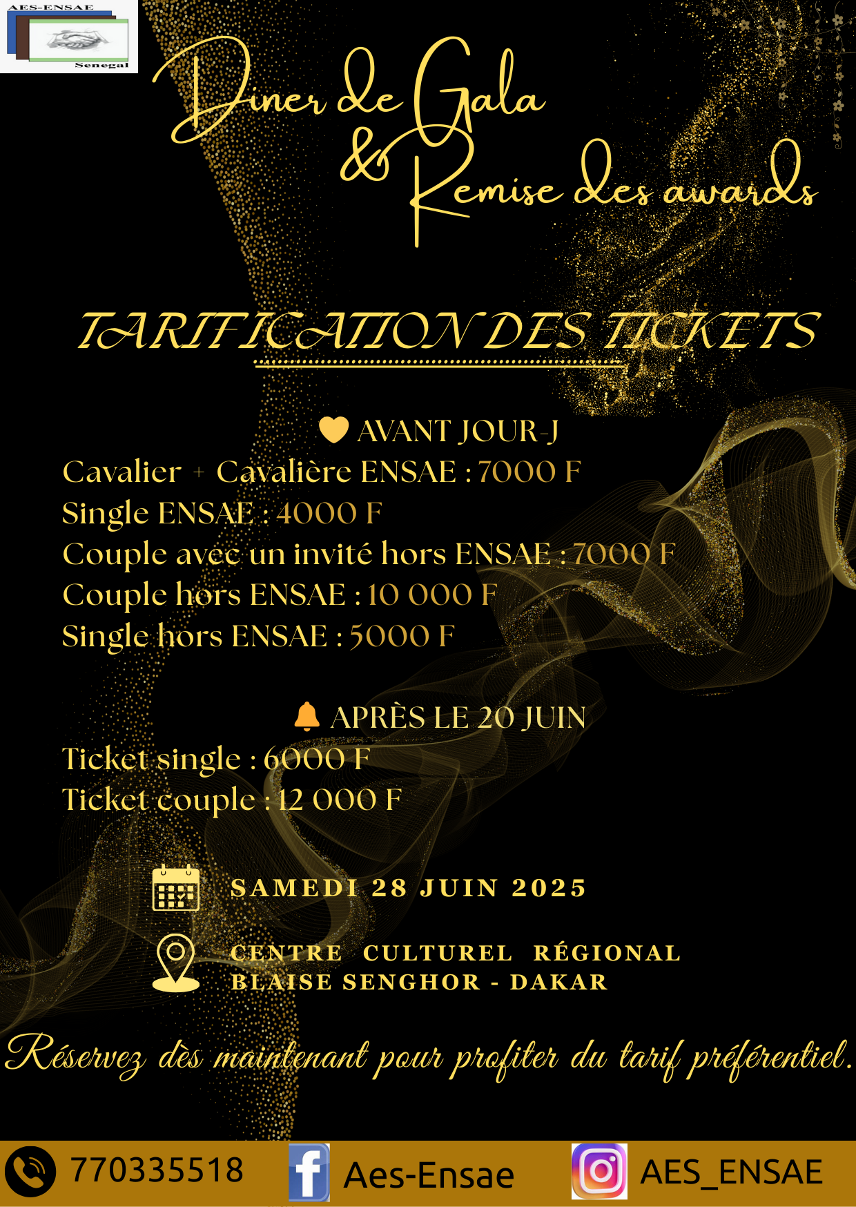 Tarifs awards flyer preview